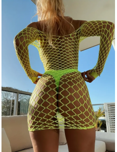 69. Neon nät klänning 2