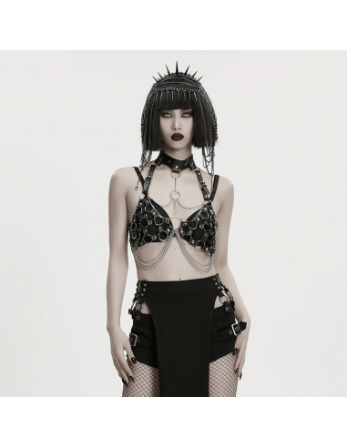 11.Veganharness med ringar och kedjor